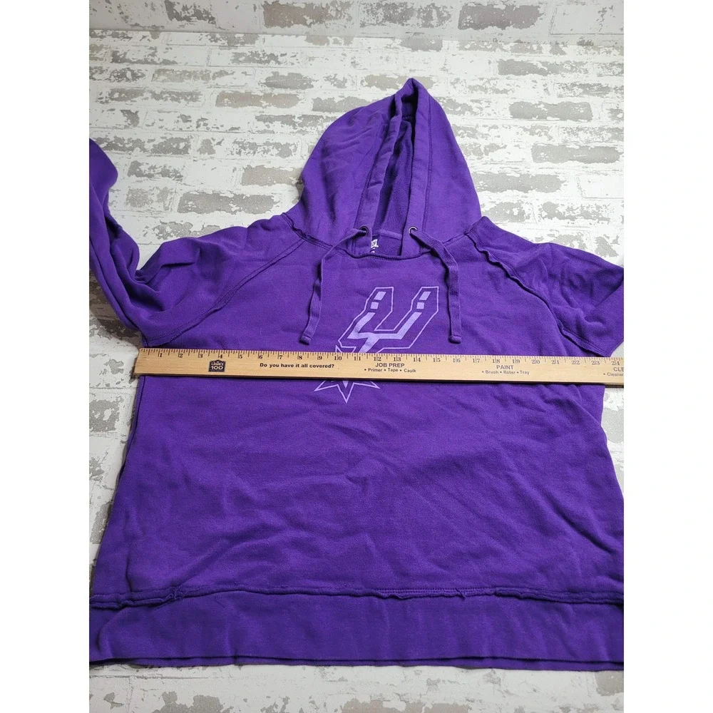 New‎ Era San Antonio Spurs Women's Purple Hoodie Large NBA Basketball